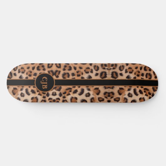 Fierce en Bold Leopard Pattern Skateboard (Horizontaal)