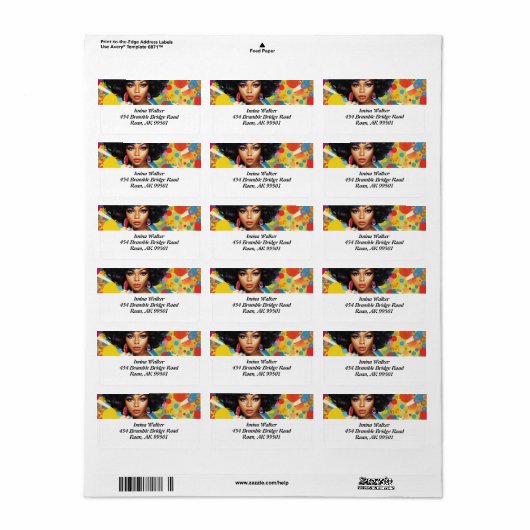 Fierce en Fabulous: Diva-ish Delights Label (Full Sheet)