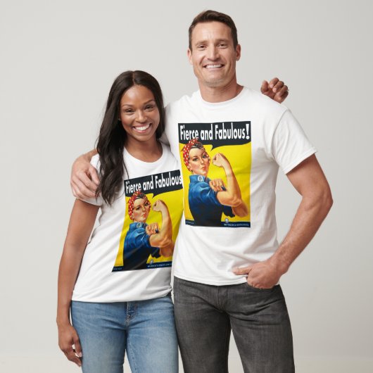 Fierce en Fabulous Rosie De Riveter T-shirt (Unisex)