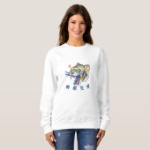 Fierce en Fearless Dames Hoodies & Sweatshirts (Voorkant volledig)