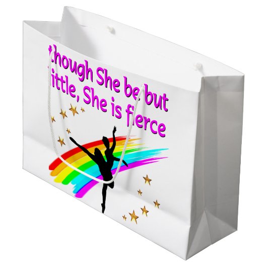 FIERCE EN MIGHTS DANCER LARGE CADEAUTASJE (Voorkant Gekanteld)