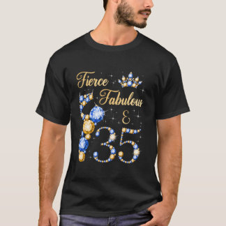 Fierce Fabulous 35 Jaar 35e Ballerina Danser T-shirt