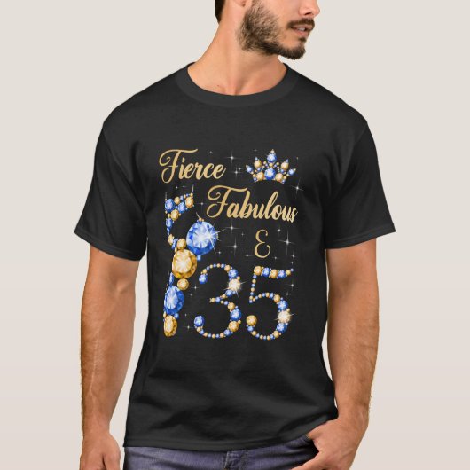 Fierce Fabulous 35 Years 35Th Ballerina Dancer T-shirt (Voorkant)