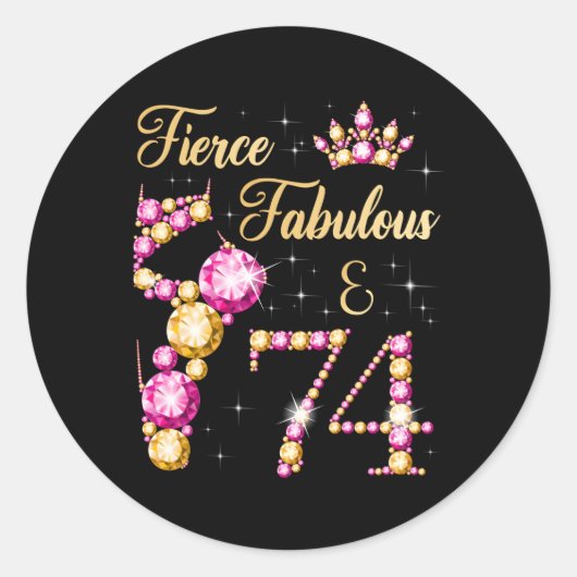 Fierce Fabulous 74 Ballet Dancer Py Ronde Sticker (Voorkant)