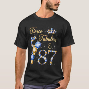 Fierce Fabulous 87 Jaar 87e Ballerina Dancer T-shirt