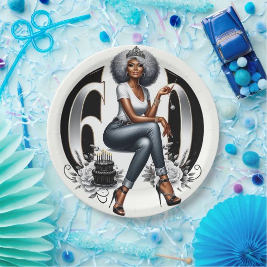 Fierce & Fabulous at 60 Papieren Bordje (Feest)