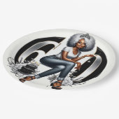 Fierce & Fabulous at 60 Papieren Bordje (Gekanteld)