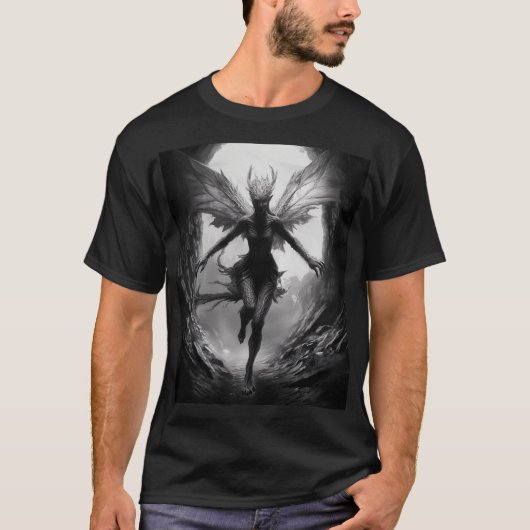 Fierce Fairy Mythical Creature T-shirt (Voorkant)