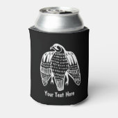 Fierce falcon koelbox - voeg je eigen tekst toe blikjeskoeler (Blikje Achterkant)