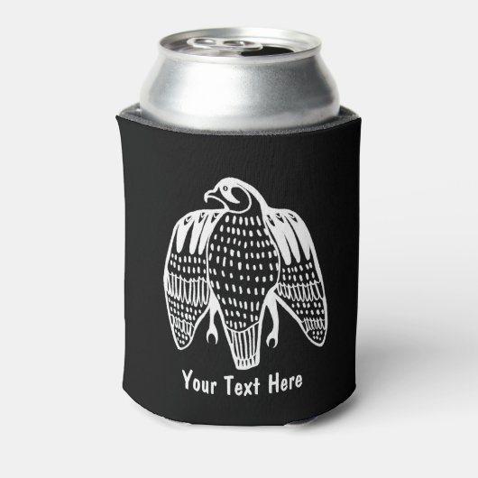 Fierce falcon koelbox - voeg je eigen tekst toe blikjeskoeler (Blikje Achterkant)