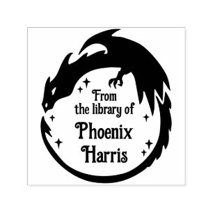 Fierce Fantasy Dragon uit de bibliotheek van Zelfinktende Stempel