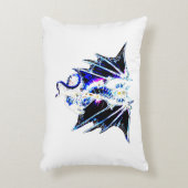 Fierce Fantasy Sea Beast Dramatic Dragon Art Accent Kussen (Voorkant(Verticaal))