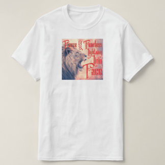 Fierce & Fearless Lightning Lion Face T-shirt