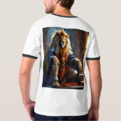 Fierce & Fearless: Lion print T-shirt (Achterkant volledig)