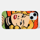 Fierce & Fearless: Retro stripboek - Boze vrouw Case-Mate iPhone Case (Achterkant (horizontaal))