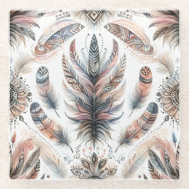 Fierce Feathers Glazen Onderzetter