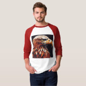 Fierce & Feminine Eagle: Bold Harley-Inspired T-shirt (Voorkant volledig)