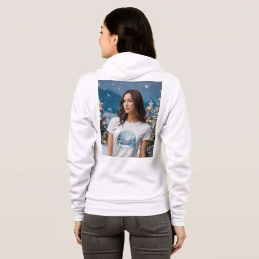 "Fierce & Feminine Full-Zip Hoodie" "Empowered Wom Hoodie (Achterkant volledig)