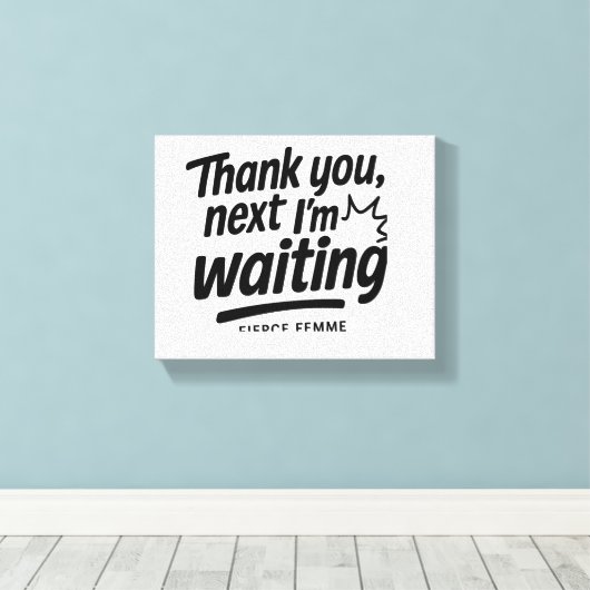 FIERCE FEMME - Empowering Canvas Muurkunst voor Vr (Insitu (Houten vloer))