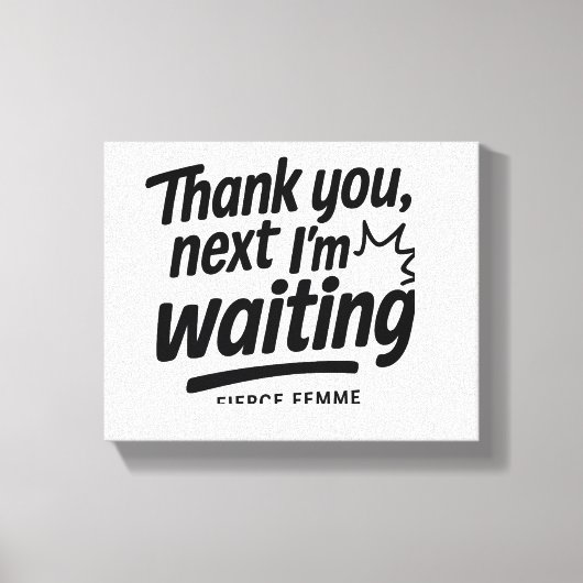 FIERCE FEMME - Empowering Canvas Muurkunst voor Vr Afdruk (Voorkant)