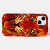 Fierce Fiery Roaring Tiger Art Case-Mate iPhone Case (Achterkant (horizontaal))