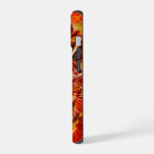 Fierce Fiery Roaring Tiger Art iPhone 15 Case (Linkerkant)