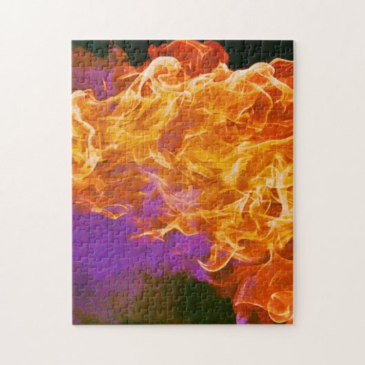 Fierce Fire Abstracte Art Puzzle Legpuzzel (Verticaal)
