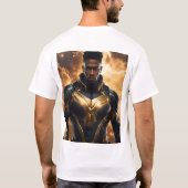 Fierce Flame-Scales Superhero Design T-shirt (Achterkant)