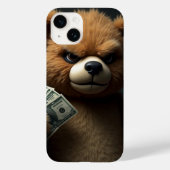 Fierce & Fluffy: geld verplaatst Beer telefoonhoes Case-Mate iPhone Case (Achterkant)