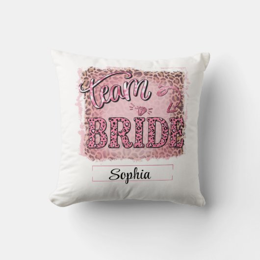 Fierce & Fun Team Bruid Custom Design Kussen (Voorkant)