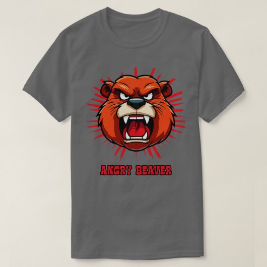 Fierce Fury de boze bever T-shirt (Design voorkant)
