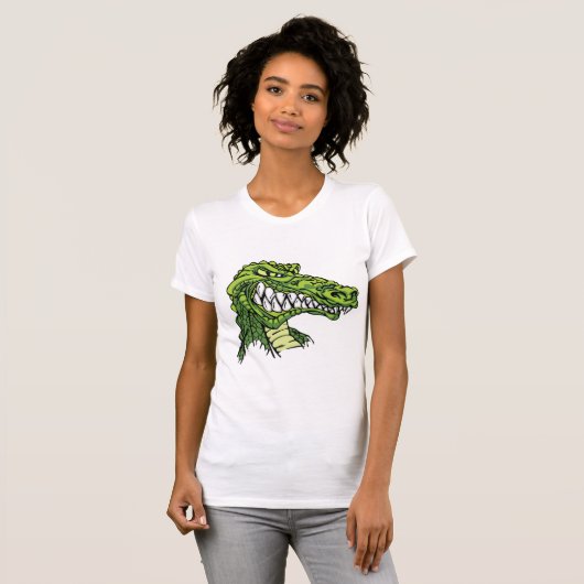 Fierce Gator Vrouwen T-shirt (Voorkant volledig)