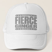 FIERCE GINGER - Fearless Red-Haire Bleek Warrior Trucker Pet (Voorkant)