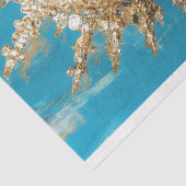 Fierce Gold Queen Abstracte Art Decoupage Tissuepapier (Detail)