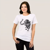 Fierce Grace - Vrouwen Tiger Graphic Tri-Blend T-S Shirt (Voorkant volledig)