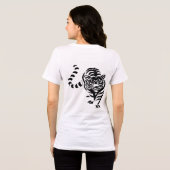 Fierce Grace - Vrouwen Tiger Graphic Tri-Blend T-S Shirt (Achterkant volledig)
