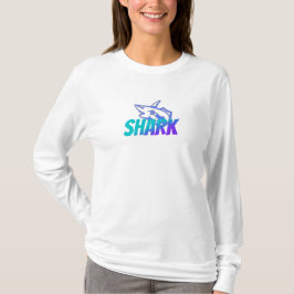 Fierce Gradient Shark Logo | Bold Ocean T-shirt