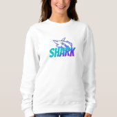 Fierce Gradient Shark Logo | Bold Ocean Trui (Voorkant)