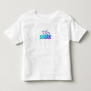 Fierce Gradient Shark Logo Bold Ocean Vibes Kinder Shirts