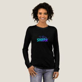 Fierce Gradient Shark Logo | Bold Ocean Vibes Tri-Blend Shirt