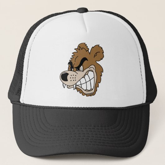 Fierce Grizzly Beer Trucker Pet (Voorkant)