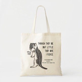 Fierce Ground Squrrel w/Quote Tote Bag
