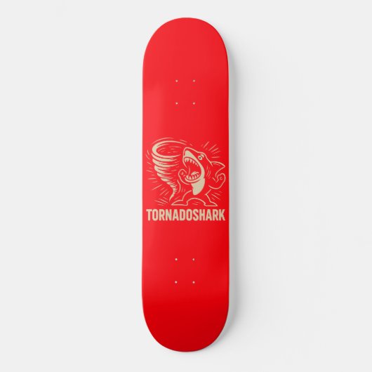 Fierce haai tornado art design voor viral persoonlijk skateboard (Voorkant)