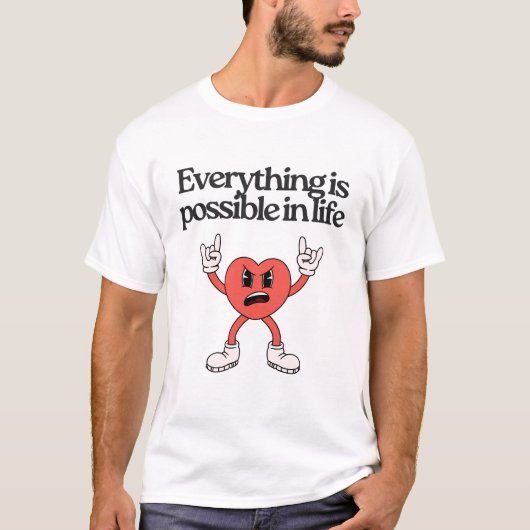 Fierce Heart Shouting Hope – Everything Is Possibl T-shirt (Voorkant)