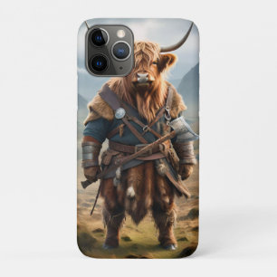 Fierce Highland Warrior: de moedige Koe Viking Case-Mate iPhone Case