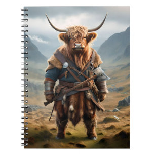 Fierce Highland Warrior: de moedige Koe Viking Notitieboek