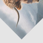 Fierce Highland Warrior: de moedige Koe Viking Tissuepapier (Detail)