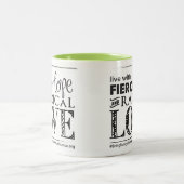 Fierce Hope & Radical Love - Drinkware Tweekleurige Koffiemok (Center)