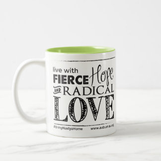 Fierce Hope & Radical Love - Drinkware Tweekleurige Koffiemok