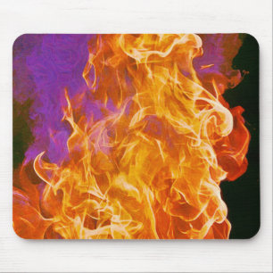 Fierce Hot Fire Abstracte Art-Muismat Muismat